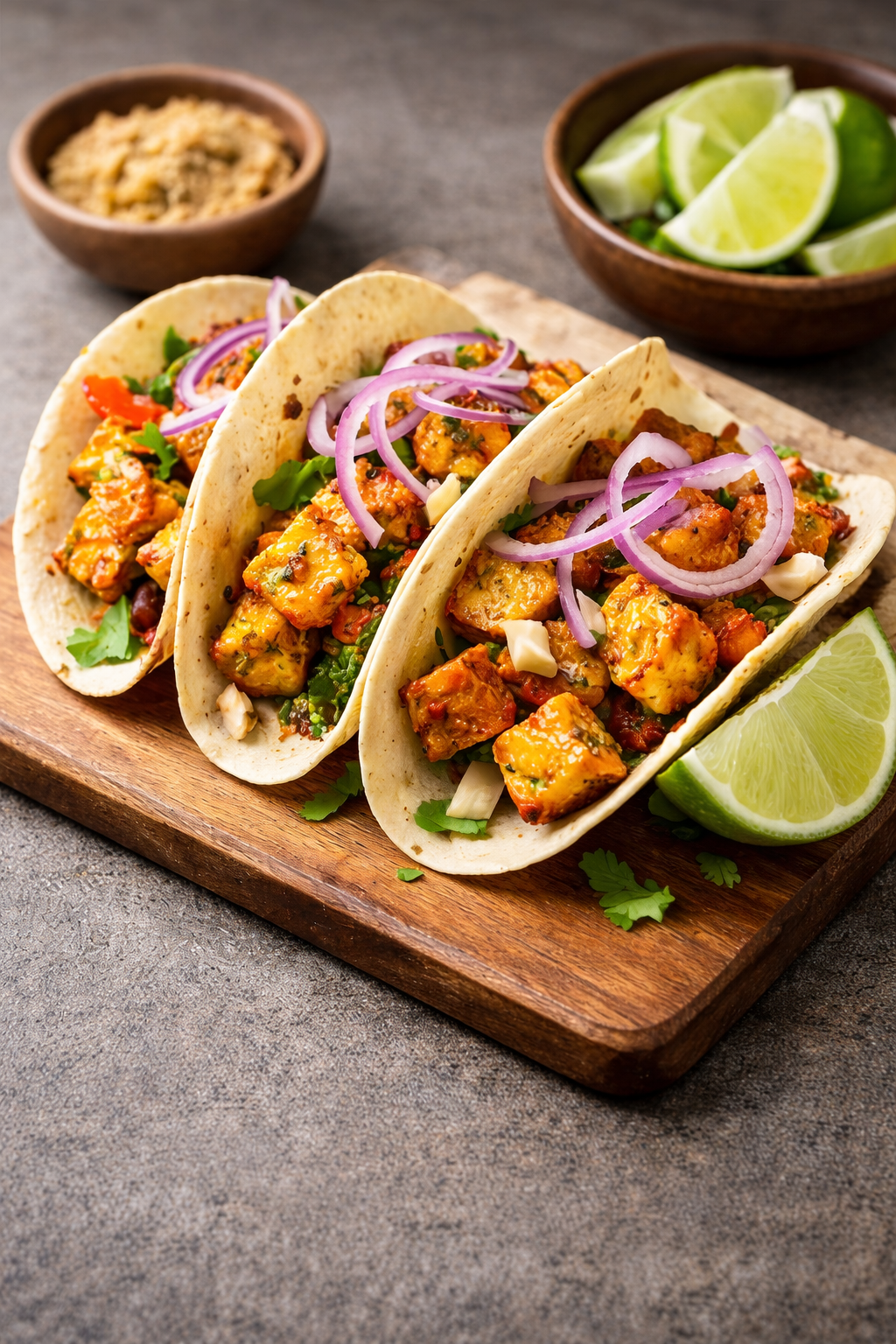 Miso Paneer Tikka Tacos