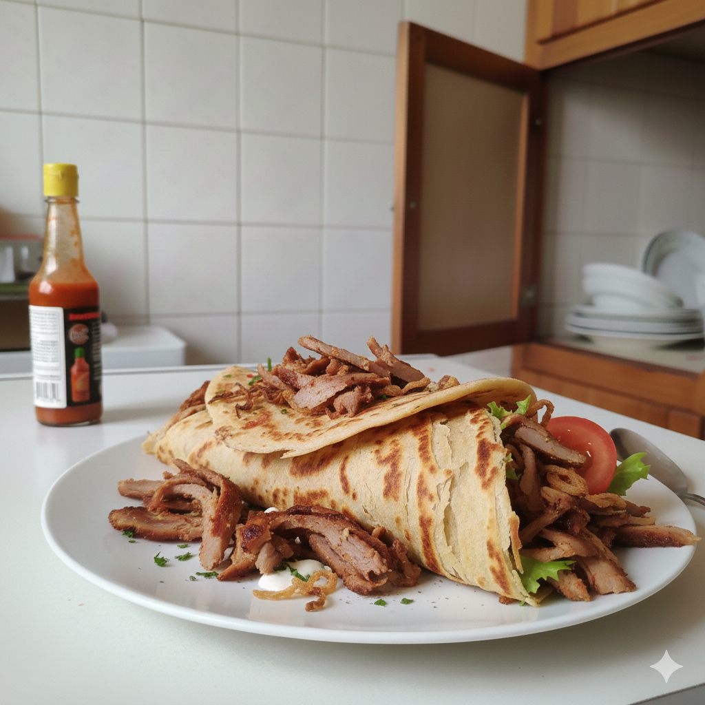5-Ingredient Paratha Shawarma Roll